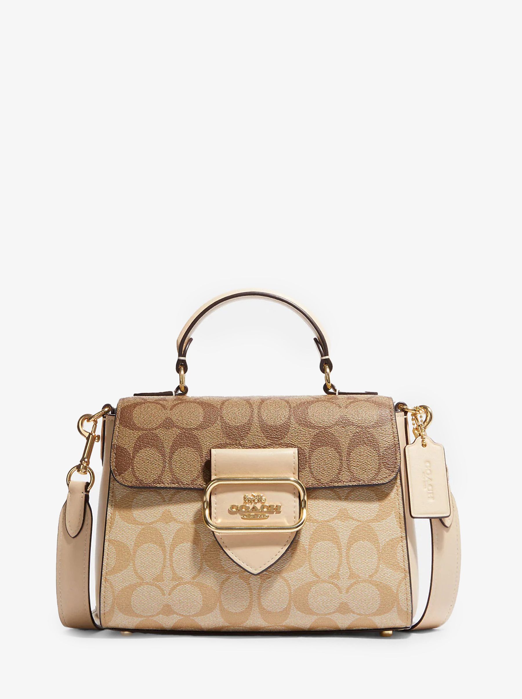 

Сумка женская Coach Morgan_CH0343 бежевая, Синий, Morgan_CH0343