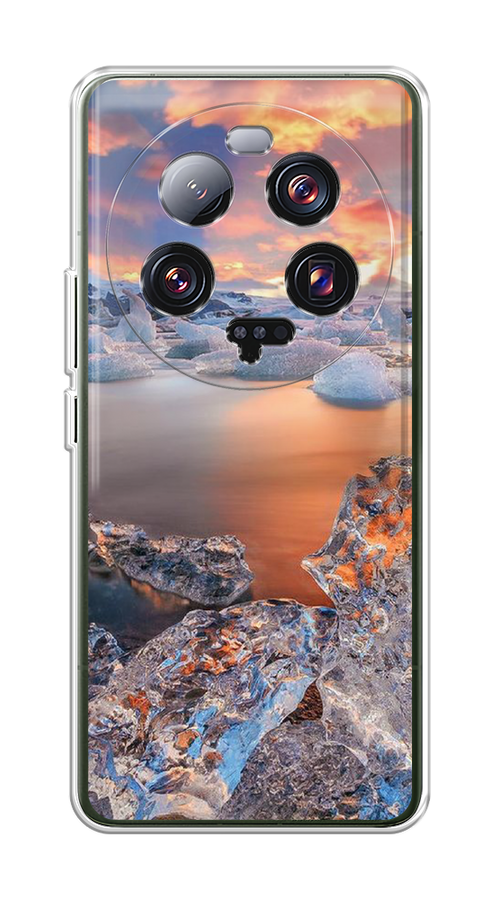 

Чехол на Xiaomi 13 ultra "Ледники", Синий;оранжевый, 318650-2