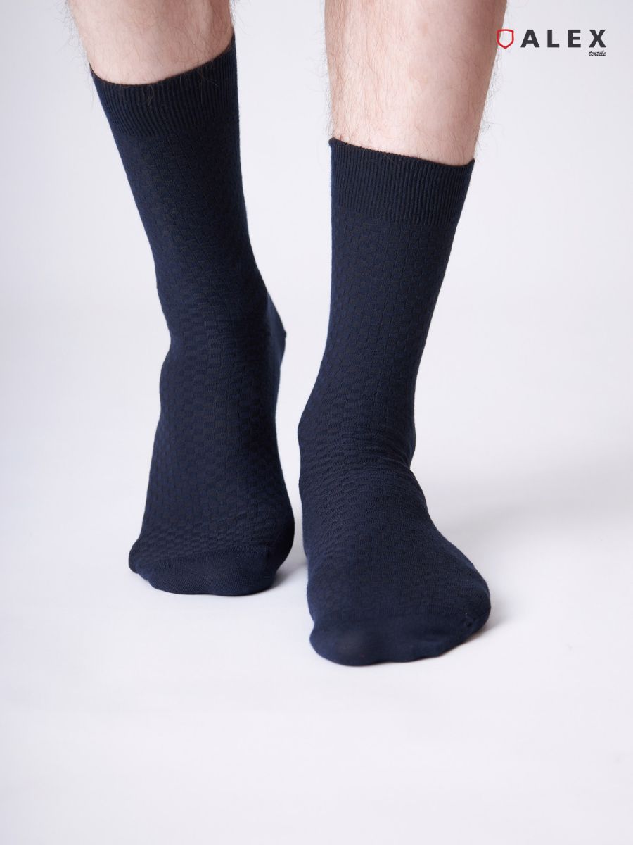 Комплект носков мужских AlexTextile M-5804 синих 41-42, 3 пары