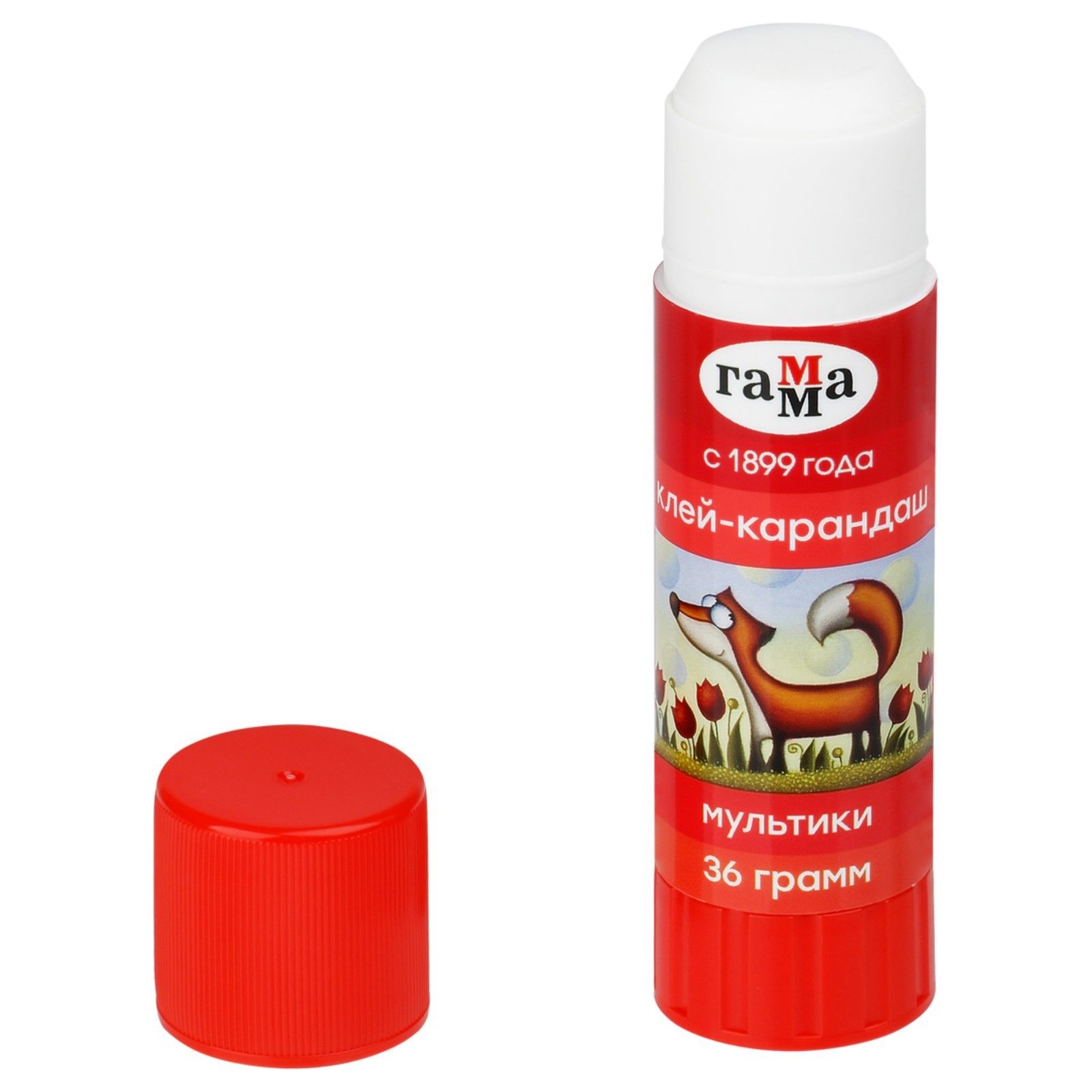 

Клей-карандаш ПВП 36г, Гамма Мультики