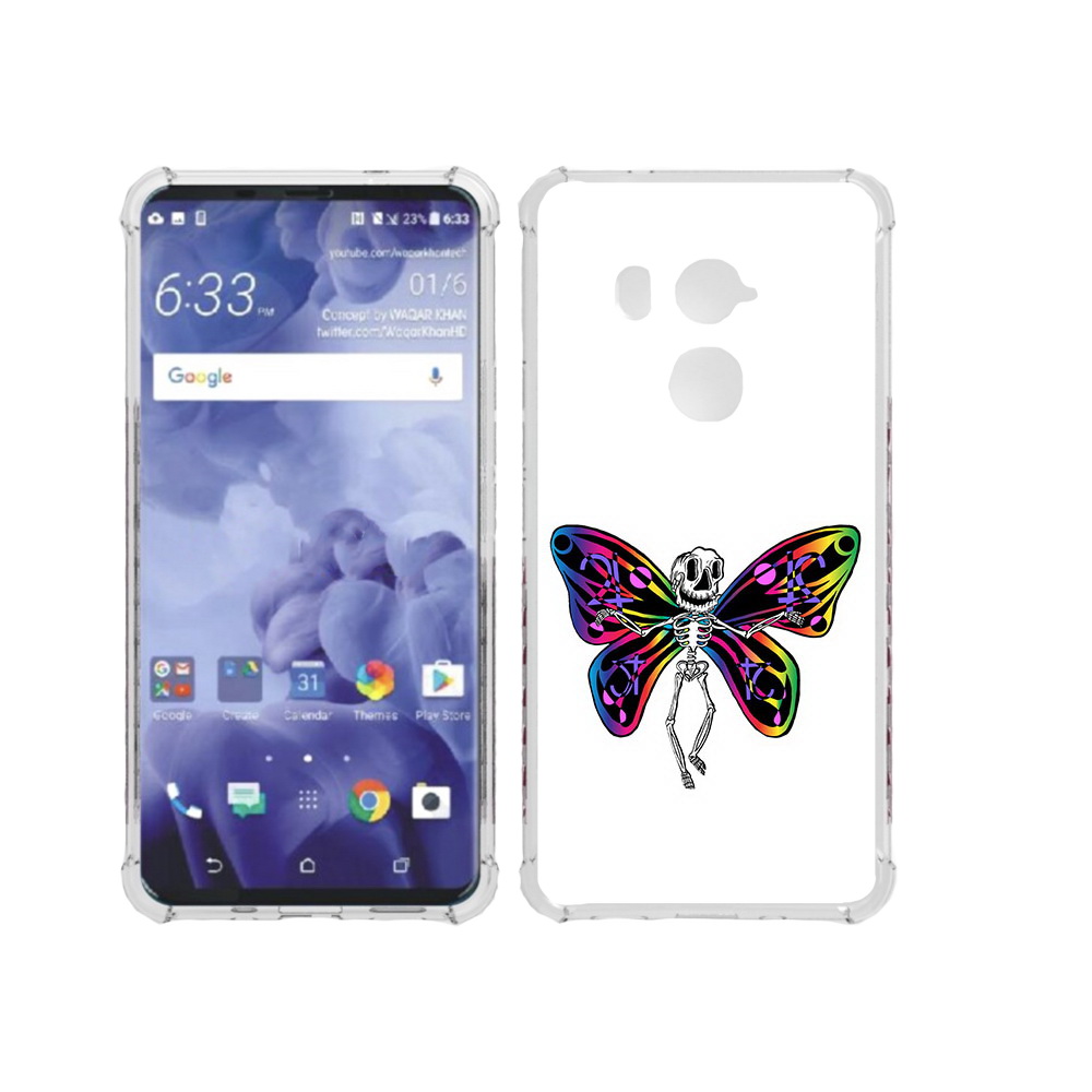 

Чехол MyPads Tocco для HTC U11 Plus эффект бабочки, Прозрачный, Tocco