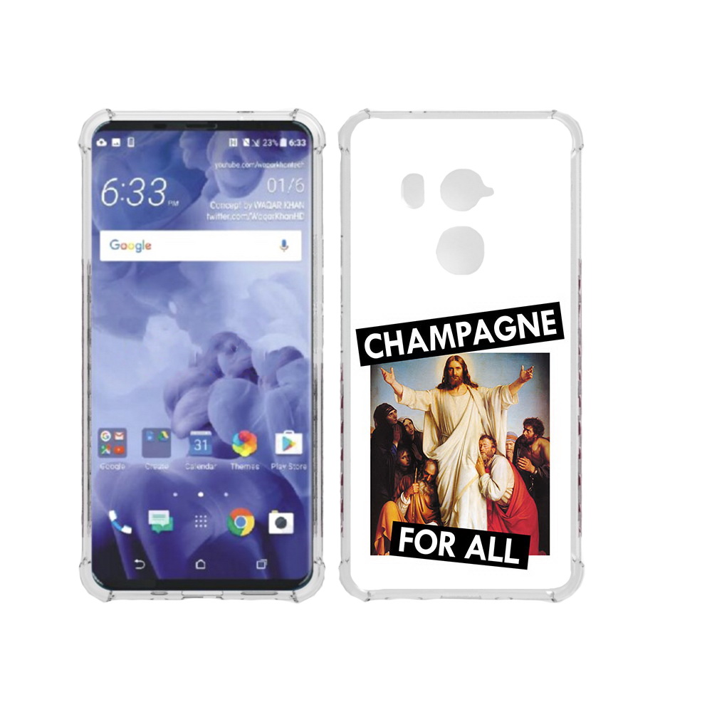 

Чехол MyPads Tocco для HTC U11 Plus шампанское, Прозрачный, Tocco