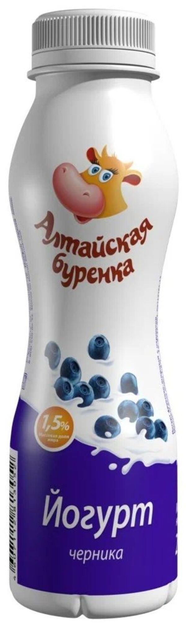 

Йогурт питьевой Алтайская Буренка Черника 1,5% 850 г