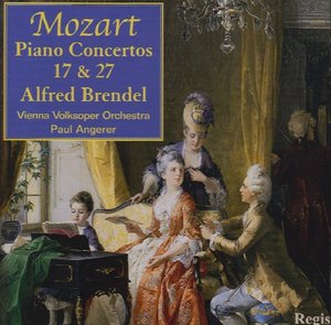 

Mozart, Piano Concerti #'s 17 & 27. (Alfred Brendel w.Vienna State Opera Orch./ Angerer), 1 CD