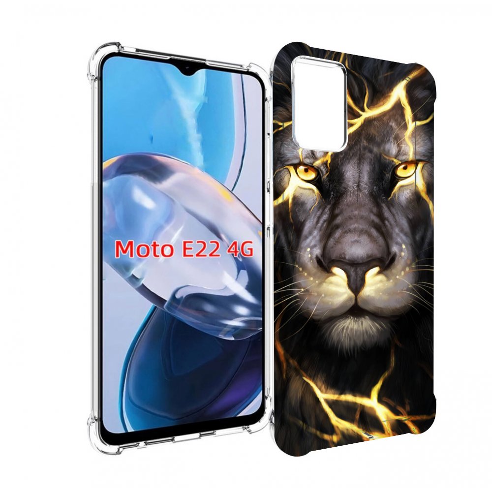 

Чехол MyPads Светящийся-лев мужской для Motorola Moto E22 4G / E22i 4G, Прозрачный, Tocco