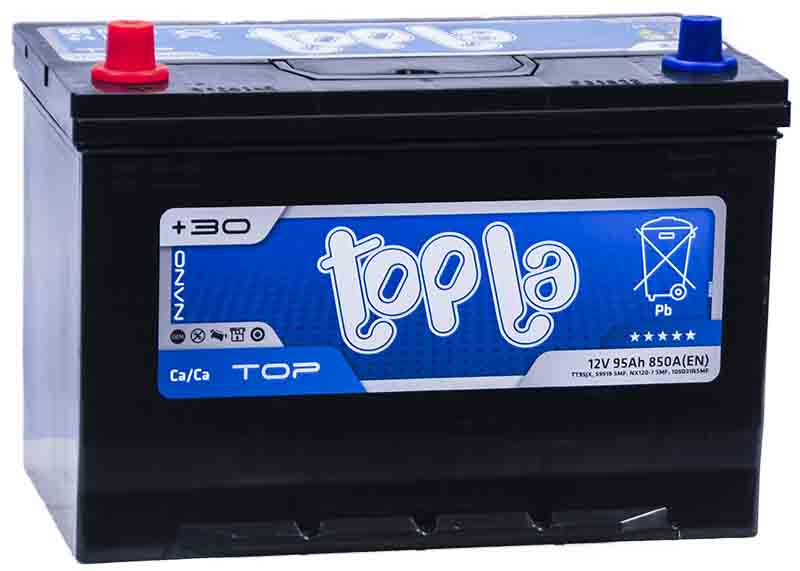 Аккумулятор Topla Asia Top 95 А/ч 850 А пр.пол. 118995 Азия авто (306x173x225) с борт