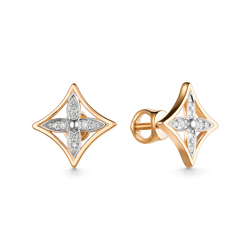 

Серьги из красного золота Bellissima С2571-120, бриллиант, С2571-120