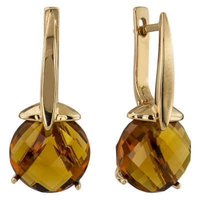

Серьги из красного золота ALORIS Серьги 315Ц, цитрин, Серьги 315Ц