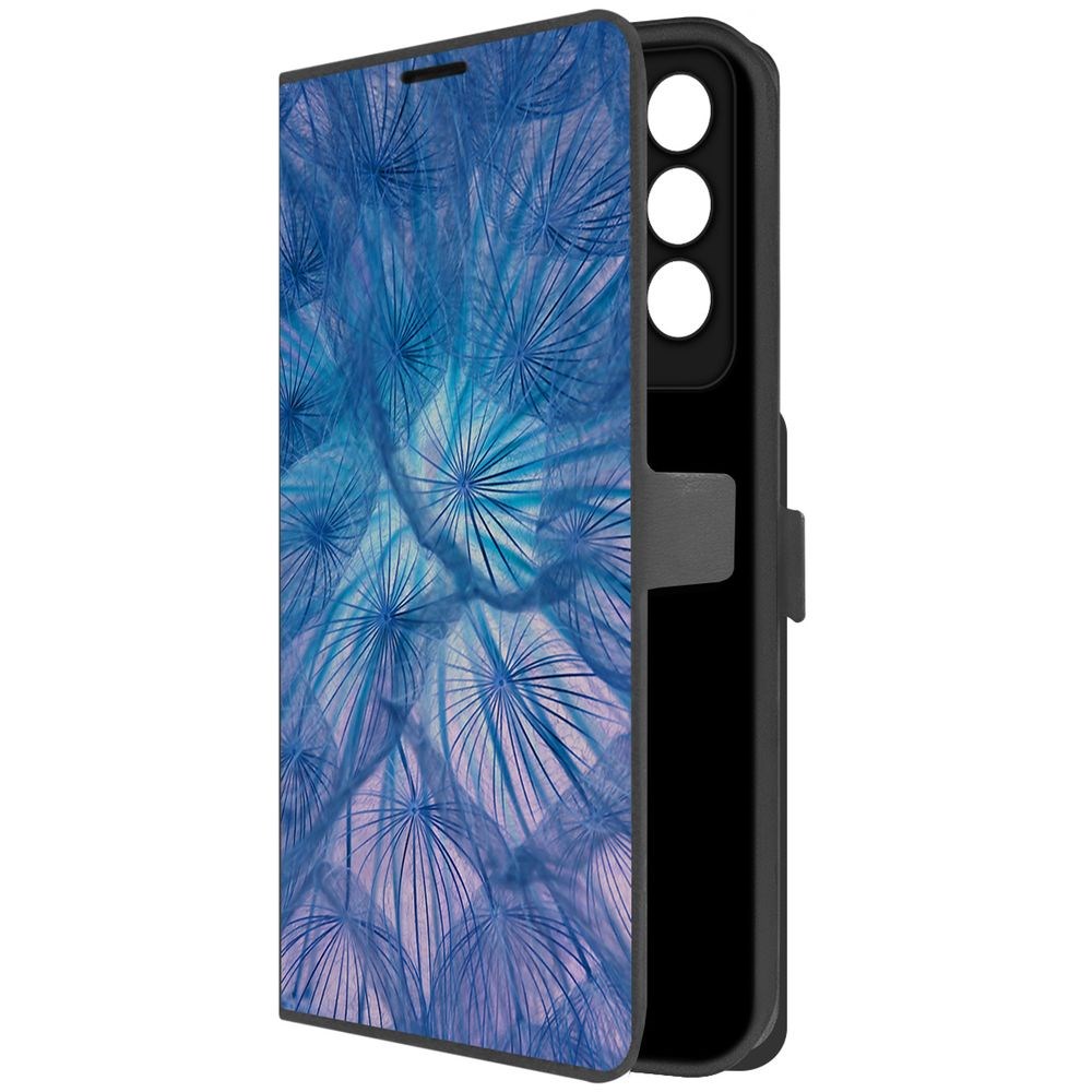 

Чехол-книжка Krutoff Eco Book для Vivo V27e Синий одуванчик (черный)
