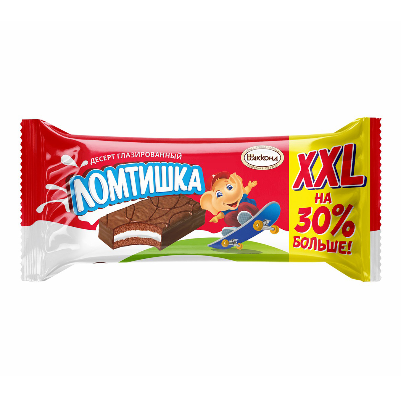 

Бисквитный батончик Акконд Ломтишка глазированный 42 г