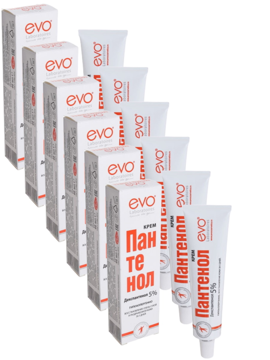 Комплект Evo Крем универсальный Пантенол 46 мл х 6 шт обои винил на флизелине индустрия vinyl na8691 14 1 06x10 05м