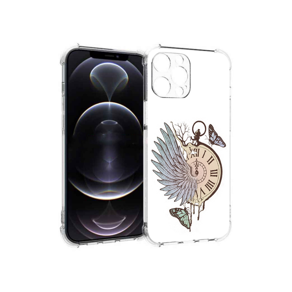 Чехол MyPads Tocco для Apple iPhone 12 Pro Max страинные часы с крылом (PT157374.616.626)