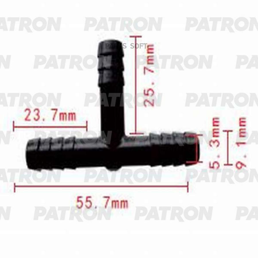 Тройник Т- Образный 8Х8Х8 PATRON p370837