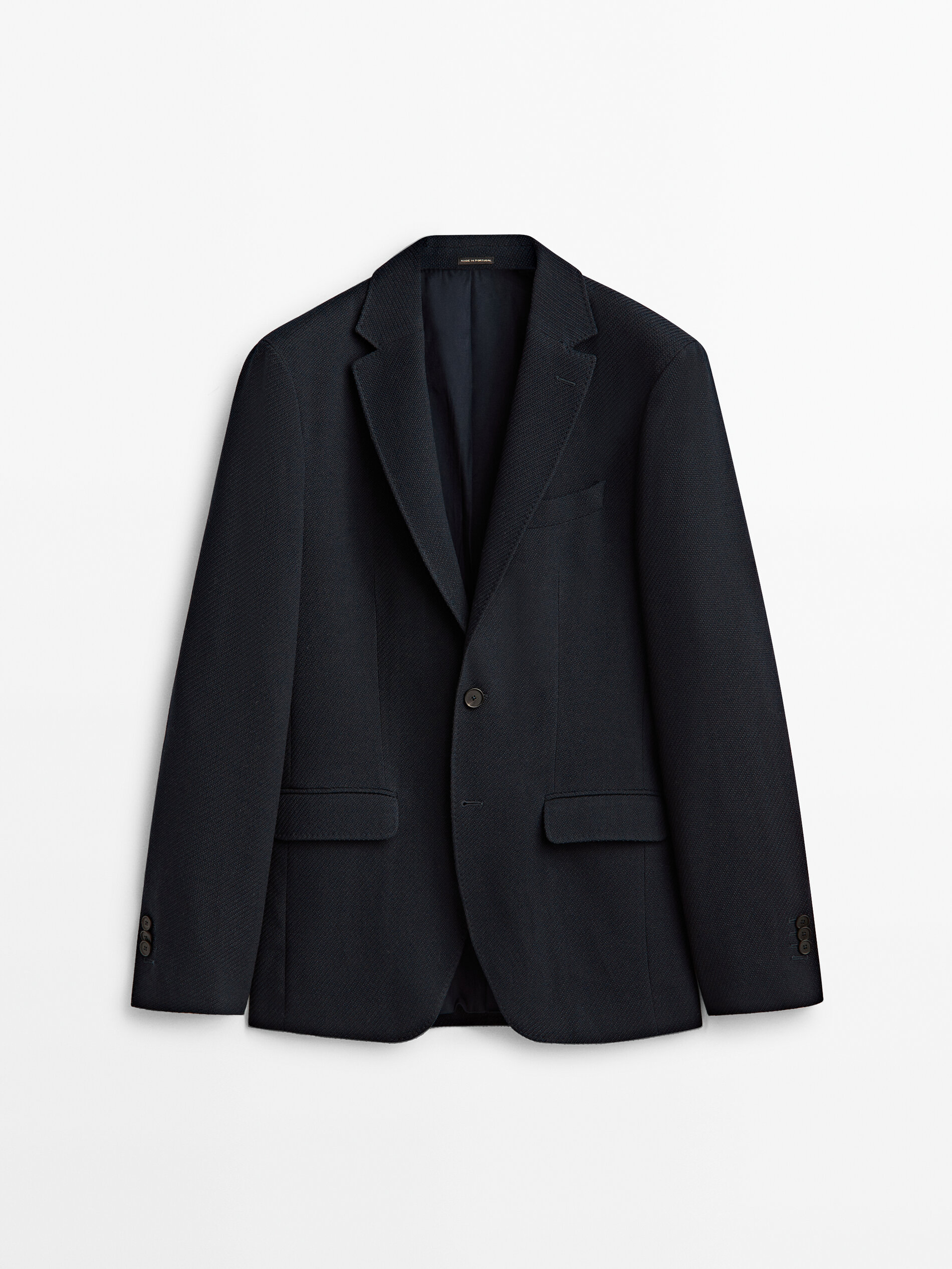 

Блейзер мужской Massimo Dutti 02033114401 синий 52 RU, 02033114401