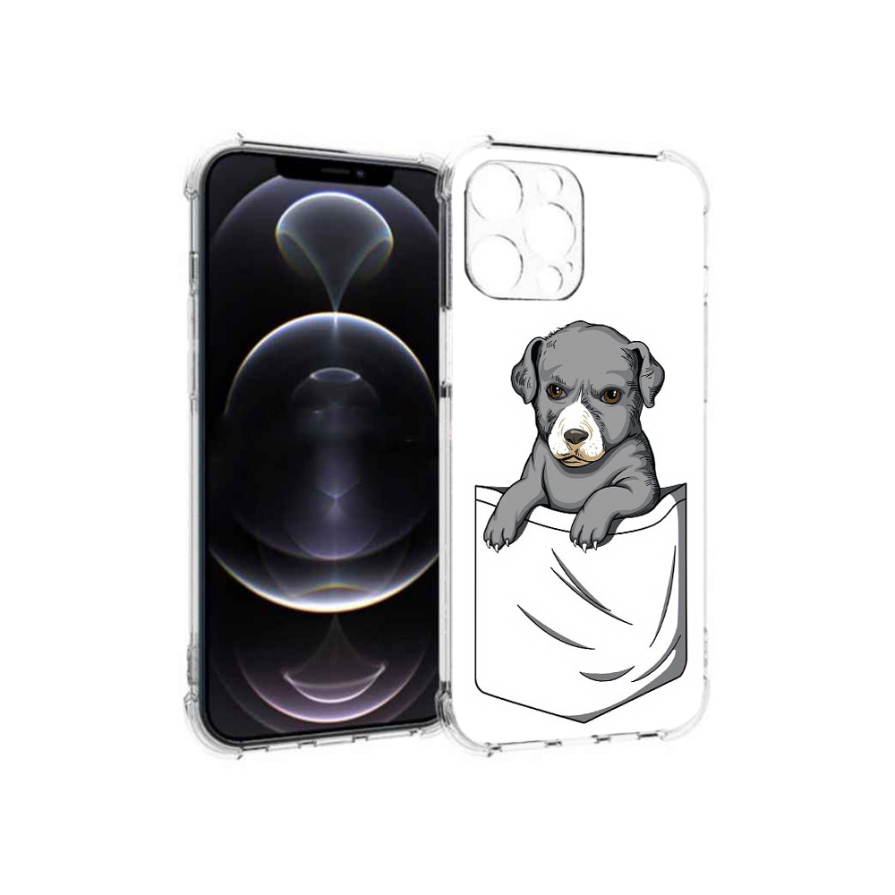 Чехол MyPads Tocco для Apple iPhone 12 Pro Max собачка в кармане (PT157374.616.611)