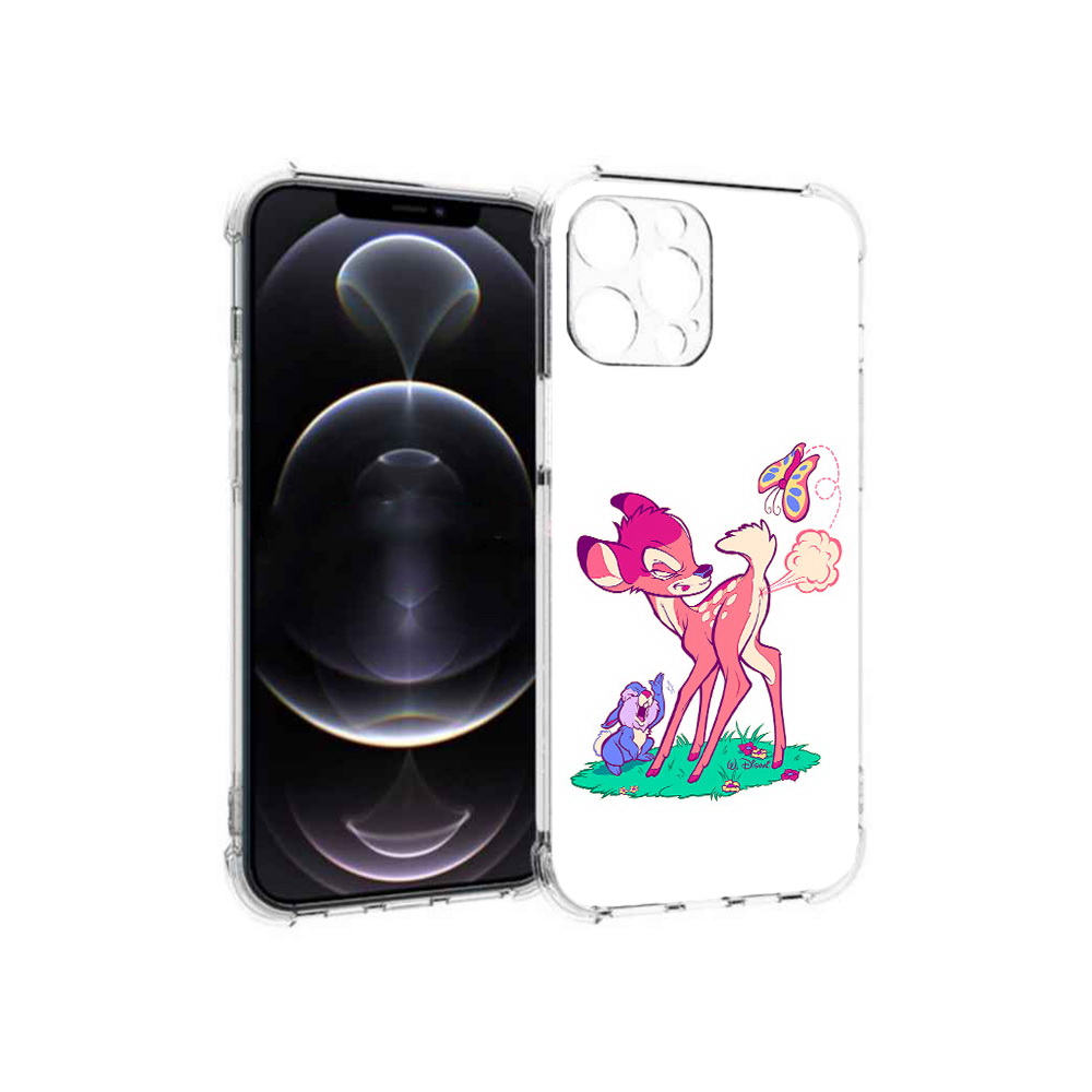 

Чехол MyPads Tocco для Apple iPhone 12 Pro Max смешной олененок (PT157374.616.610), Прозрачный, Tocco