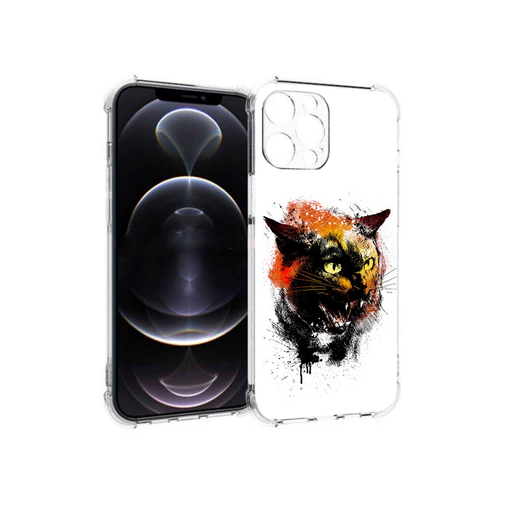 

Чехол MyPads Tocco для Apple iPhone 12 Pro Max сиамский кот (PT157374.616.598), Прозрачный, Tocco