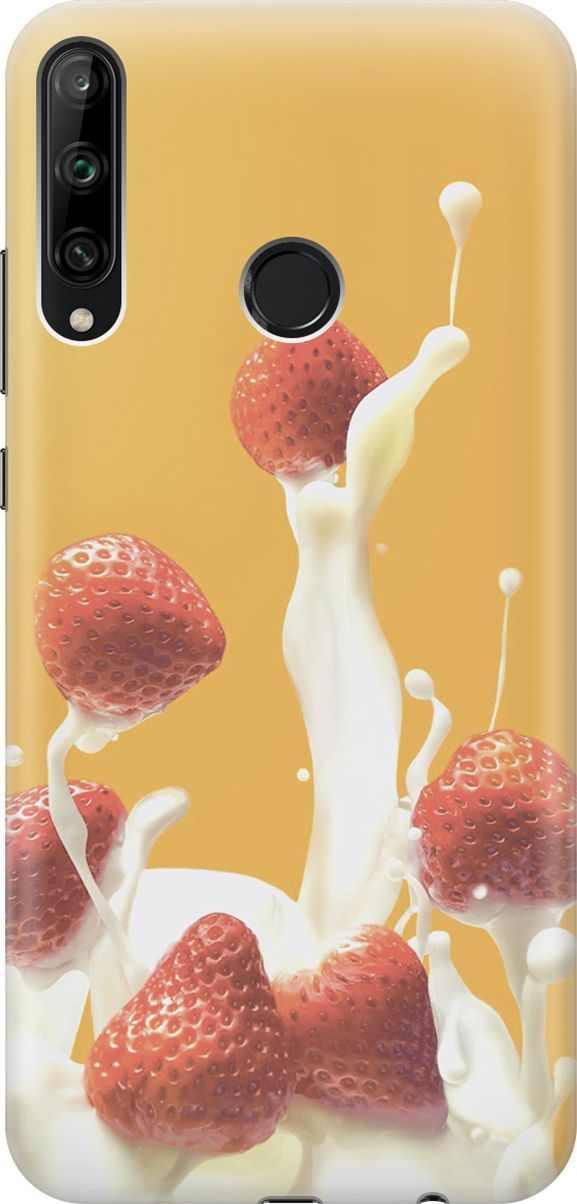 

Чехол на Honor 9C/Huawei P40 Lite E "Клубника и сливки", 6416