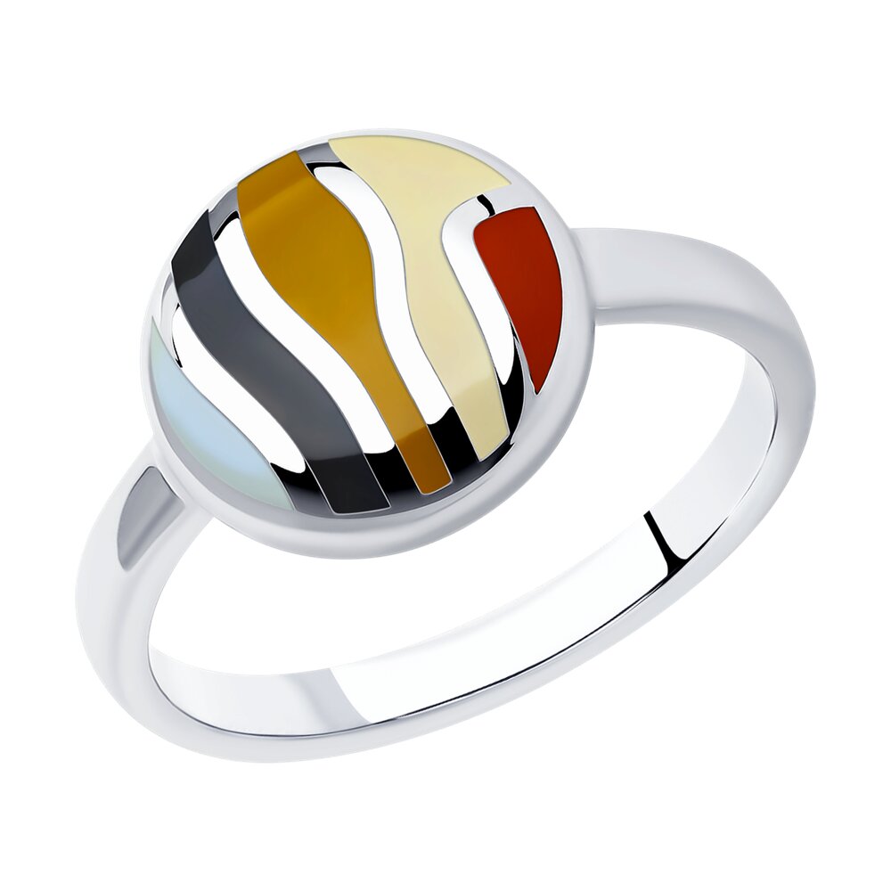 

Кольцо из серебра р. 16,5 Diamant 94-110-01451-1, эмаль, 94-110-01451-1