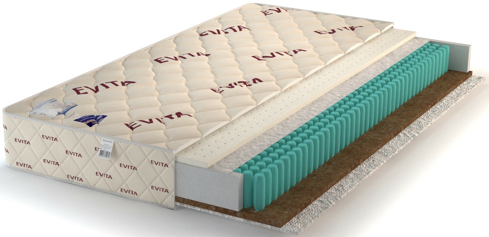 

Матрас Evita Synergy 90x195, Белый, Synergy