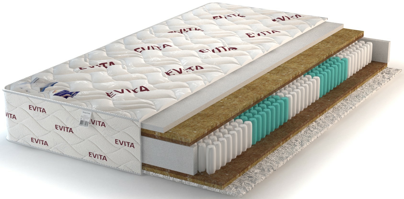 

Матрас Evita Synchro Plus 180x195, Белый, Synchro Plus