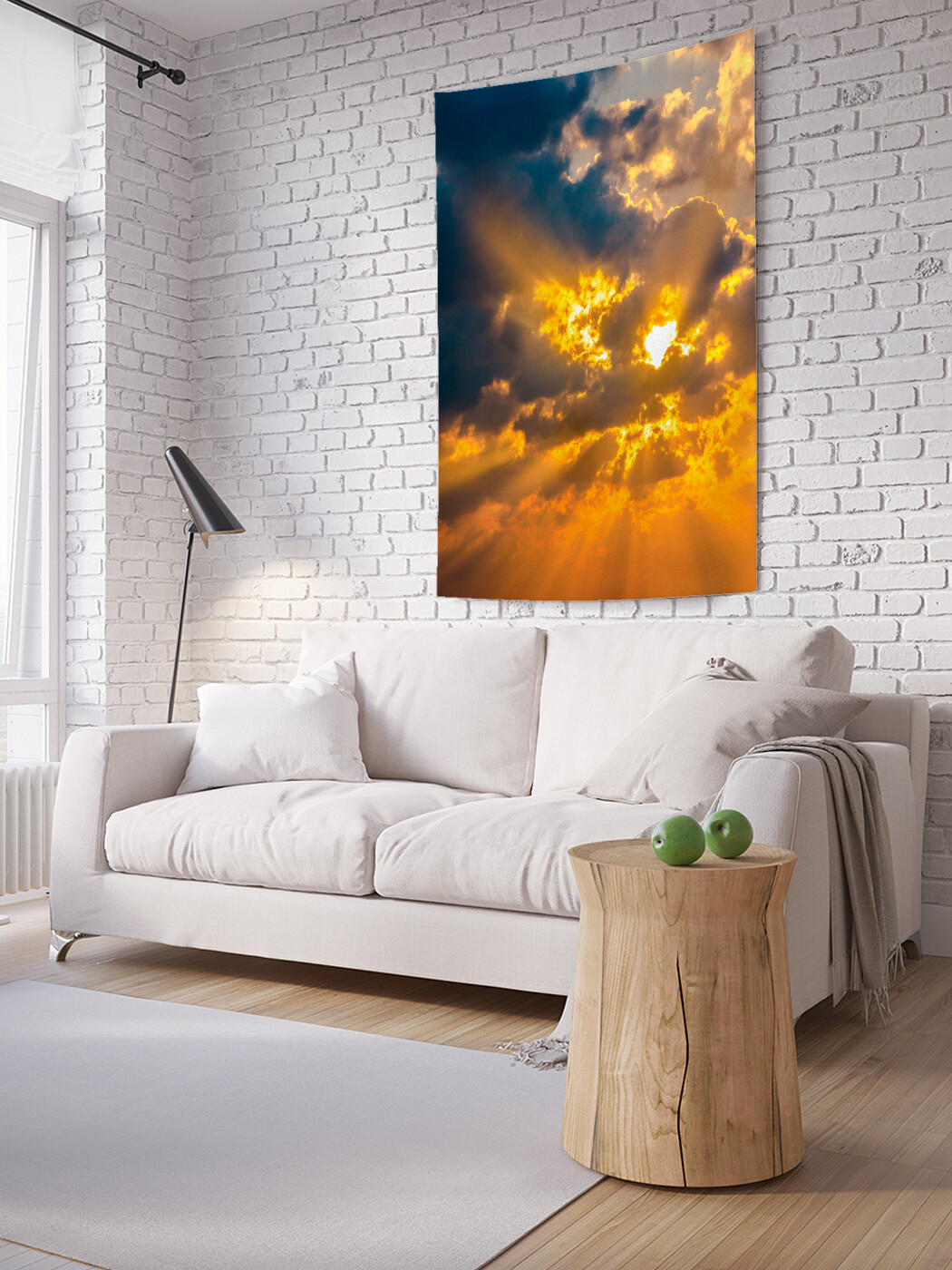 

Вертикальное фотопанно JoyArty Плавные лучи, из ткани, 100х150 см