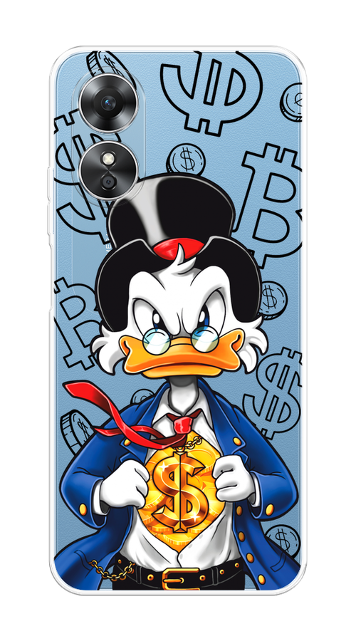 

Чехол на Oppo A17 "Scrooge Goldman", Черный;белый;синий, 2512050-1