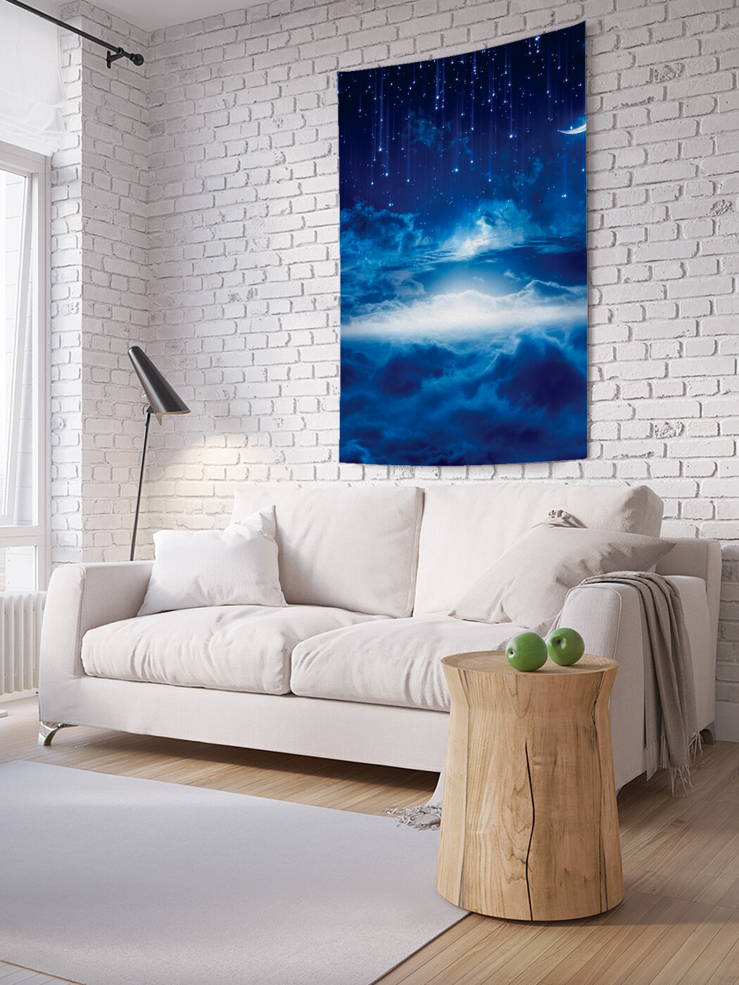 

Вертикальное фотопанно JoyArty Лунный полет, из ткани, 150х200 см