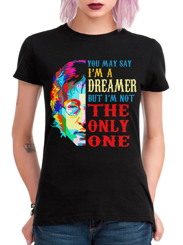 

Футболка женская DreamShirts Studio Джон Леннон 489-lennon-1 черная S, Черный, Джон Леннон 489-lennon-1