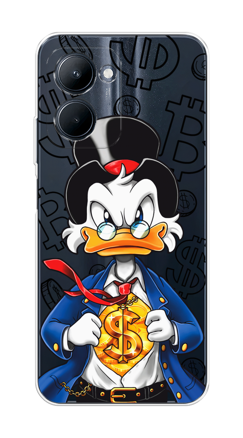 

Чехол на Realme C33 "Scrooge Goldman", Черный;белый;синий, 2511350-1