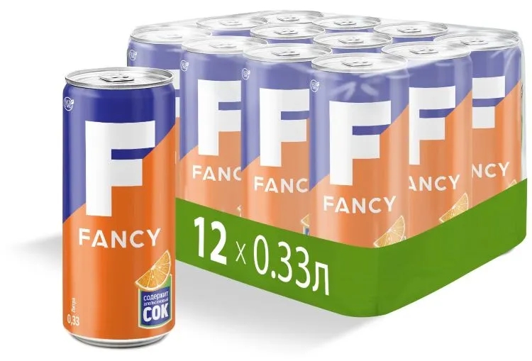 

Газированный напиток Fancy, 0,33 л х 12 шт