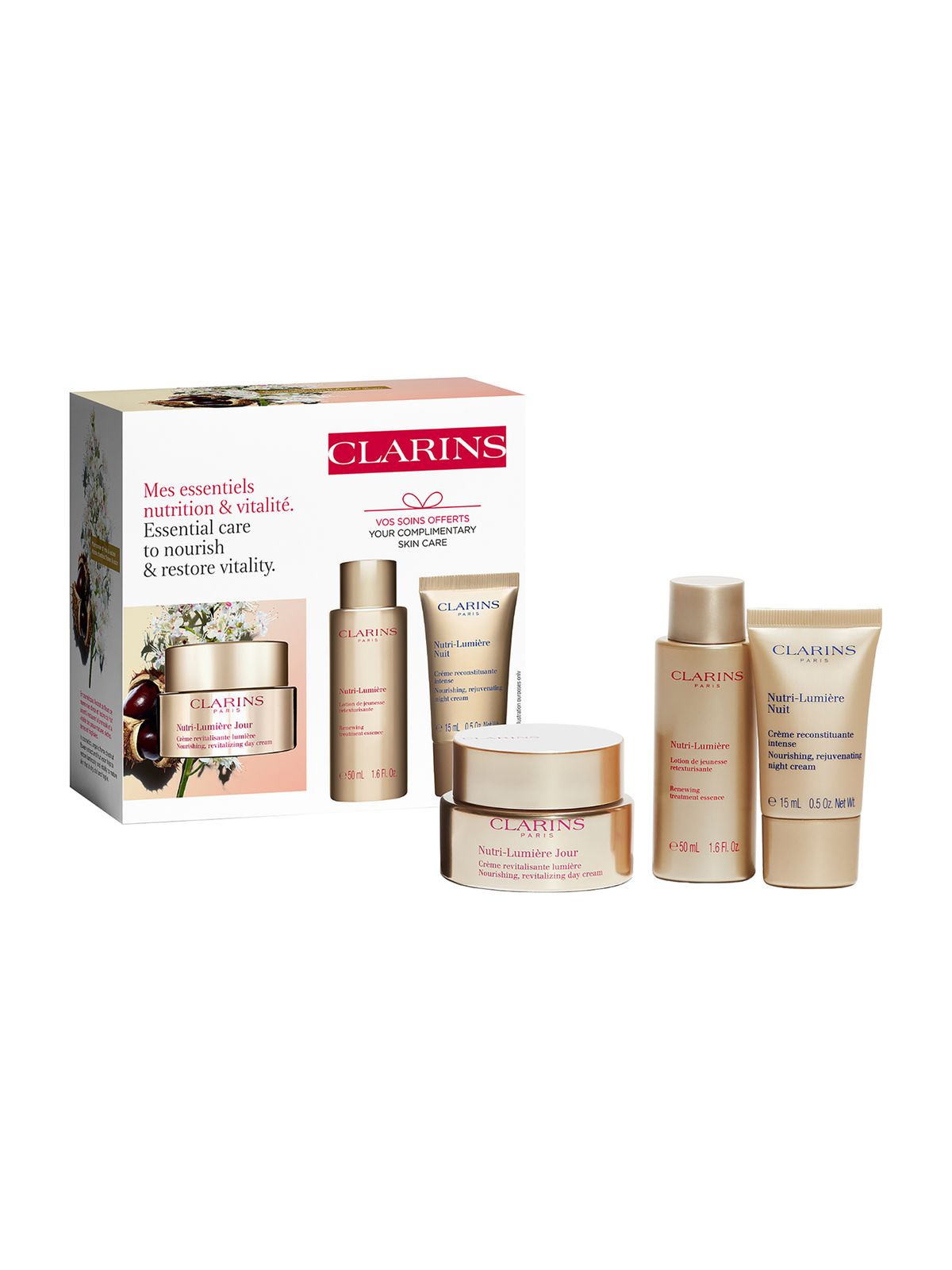 Набор Для Ухода За Зрелой Кожей Лица Clarins Nutri-lumiere Set