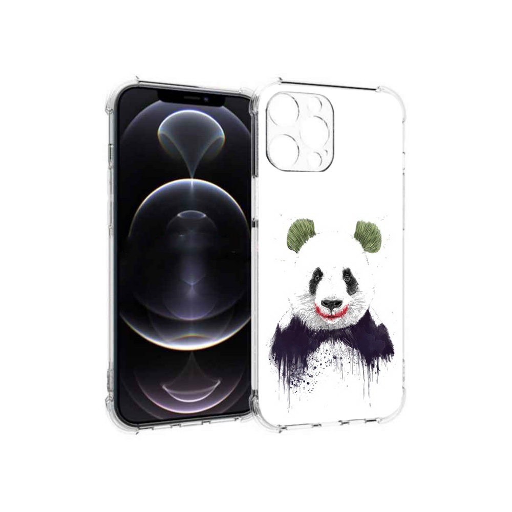 

Чехол MyPads Tocco для Apple iPhone 12 Pro Max панда джокер (PT157374.616.533), Прозрачный, Tocco