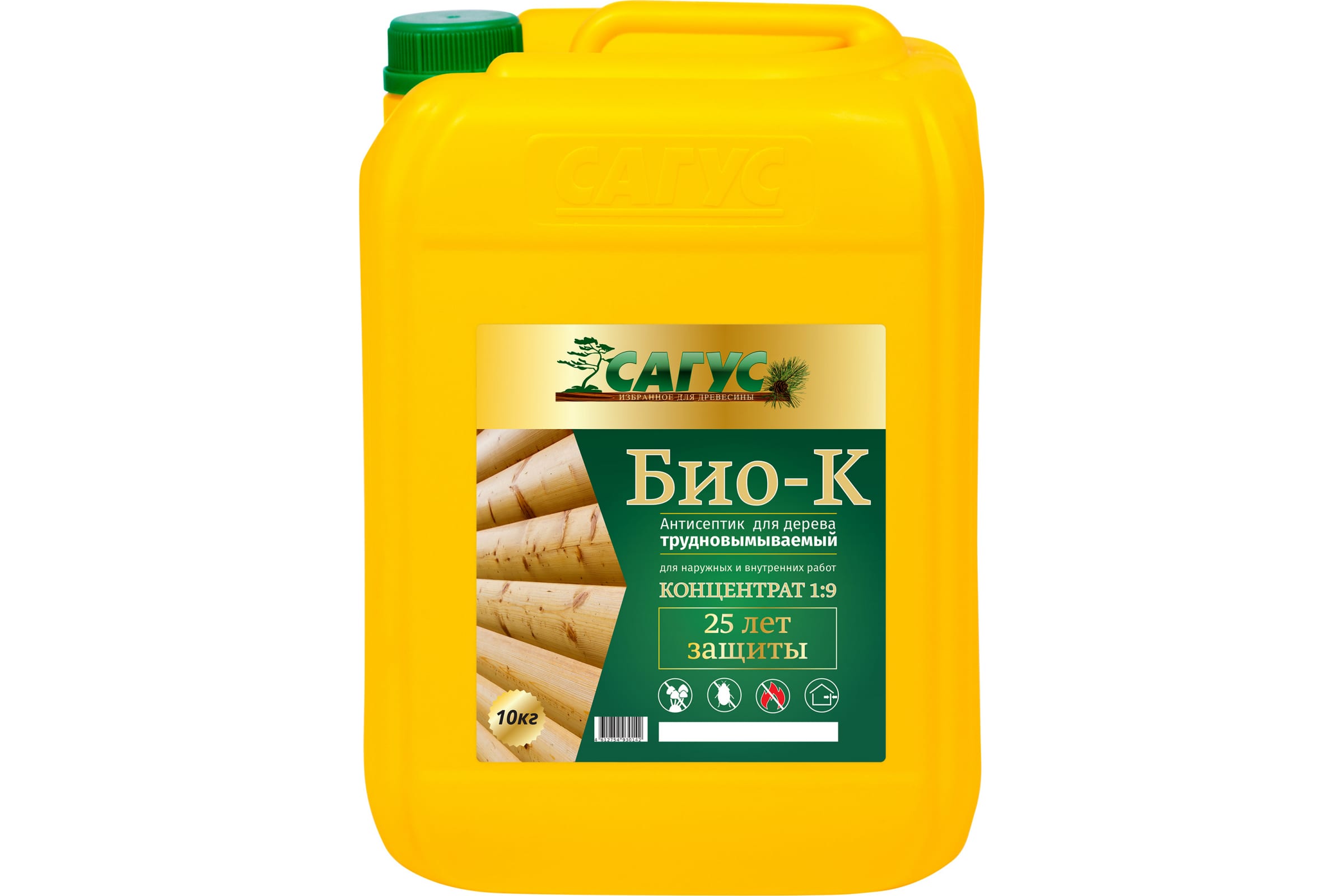 

ООО Сагус Антисептик древесины (концентрат, 1:9) Био-К 10 кг Б 0142