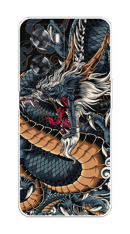 

Чехол на Oppo A57 4G/A77 4G/A77s 4G/A57s "Japanese Dragon", Коричневый;черный;синий, 2510350-1