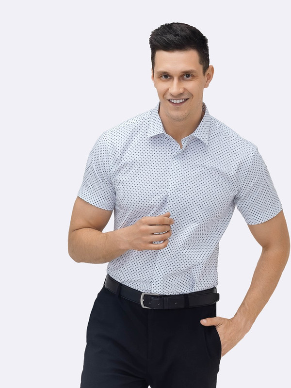 

Рубашка мужская Simple RH белая 54 RU, Белый, RH