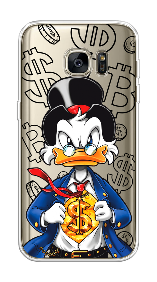 

Чехол на Samsung Galaxy S7 "Scrooge Goldman", Черный;белый;синий, 24550-1