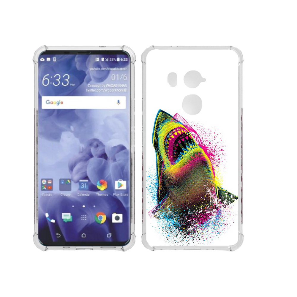 

Чехол MyPads Tocco для HTC U11 Plus челюсти-2, Прозрачный, Tocco