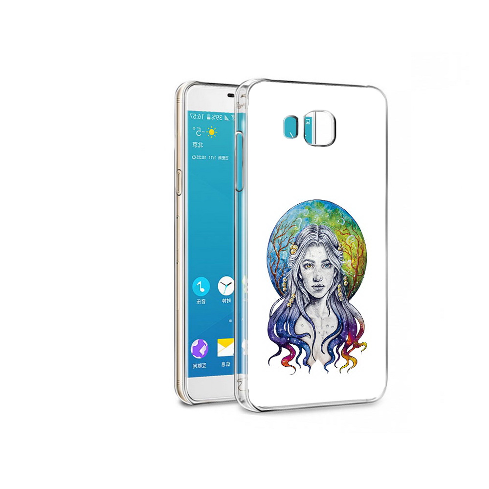 Чехол MyPads Tocco для Samsung Galaxy C7 Pro девушка с красивыми волосами