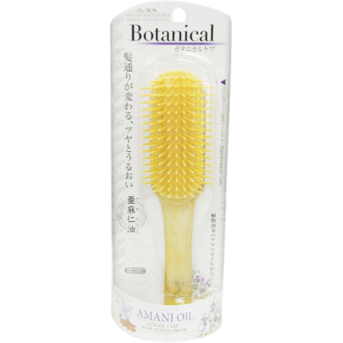 Щетка для укладки волос Ikemoto Botanical amani oil с маслом льна freshman расческа с ручкой для густых волос с редкой посадкой collection carbon