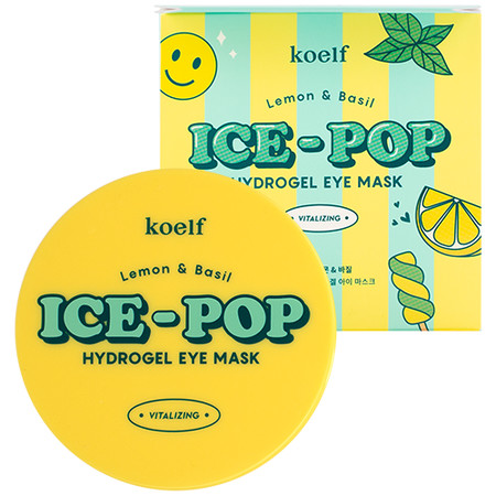 Гидрогелевые патчи для век KOELF Ice-pop Лимон и базилик 84 г