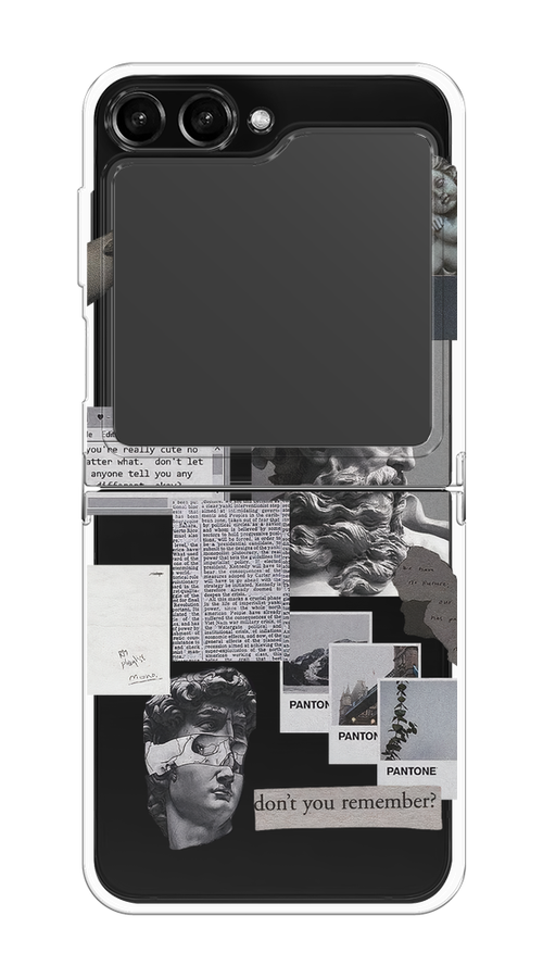 

Чехол на Samsung Galaxy Z Flip 5 "Коллаж греческие скульптуры", Бежевый;серый, 2108350-1