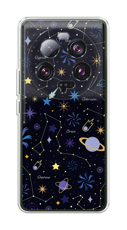 

Чехол на Xiaomi 13 ultra "Цветной космос", Желтый, 318650-2