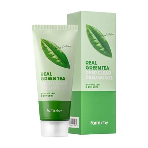 FarmStay Гель-пилинг с экстрактом зеленого чая - Green tea deep clear peeling gel, 100мл holika holika термо гель для очистки пор пиг ноуз pig nose clear head steam starter 30 мл