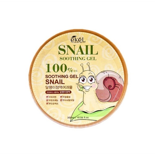 Гель для лица и тела EKEL Soothing Gel 100% Snail универсальный, с муцином улитки 300 мл ekel гель для умывания скатка с улиточным муцином gel snail 100