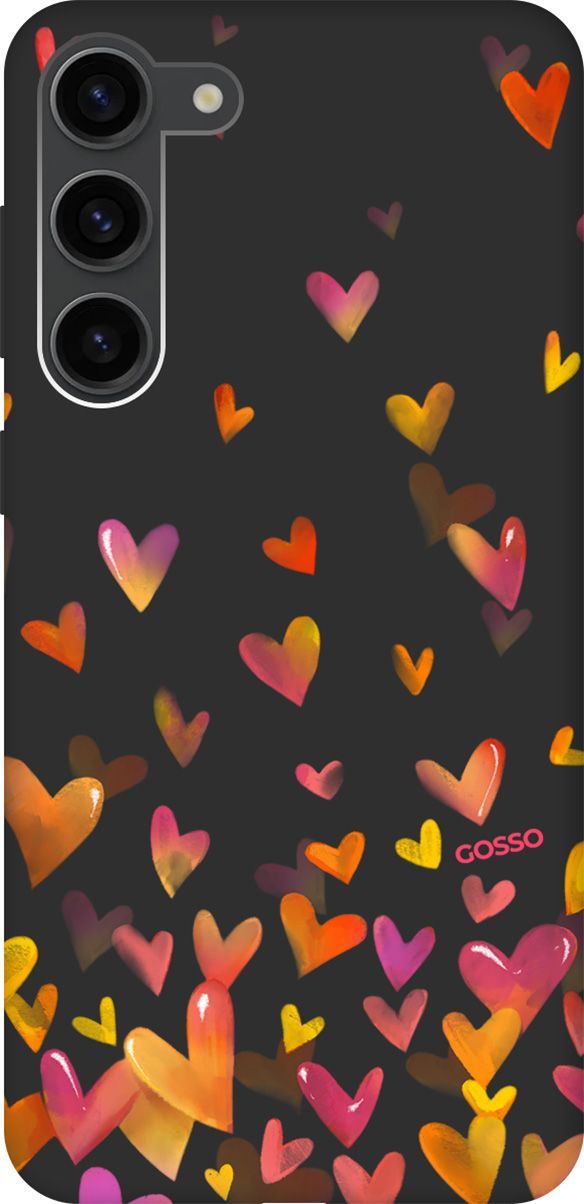 

Чехол на Samsung Galaxy S23+ с 3D принтом "Flying Hearts" черный, Черный;желтый, 158392