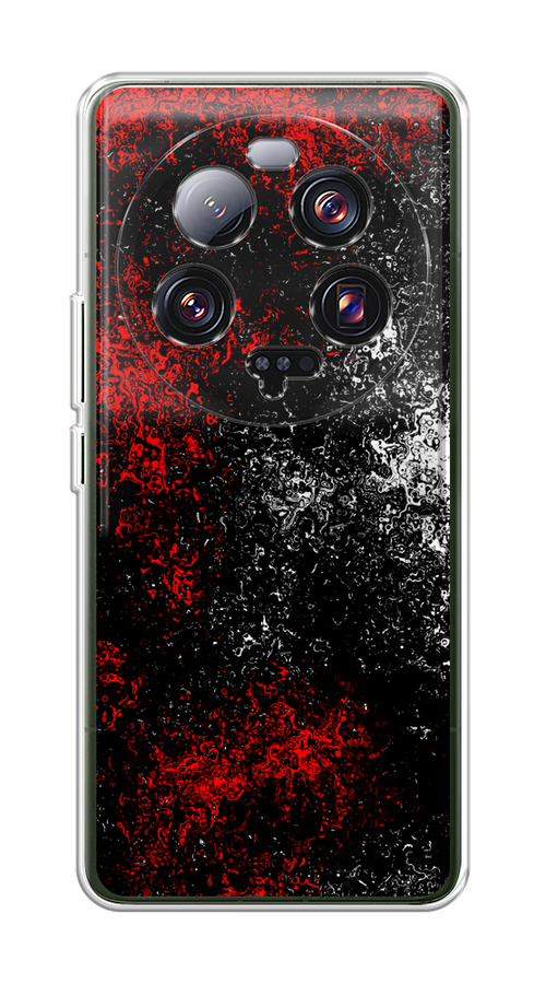 

Чехол на Xiaomi 13 ultra "Монотипия", Красный;черный;белый, 318650-3