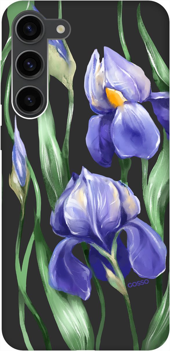 

Чехол на Samsung Galaxy S23+ с 3D принтом "Amazing Irises" черный, Черный;зеленый, 158392