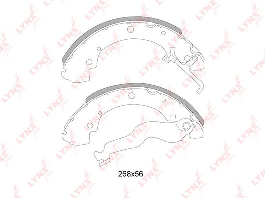 

Тормозные колодки LYNXauto задние барабанные bs8003