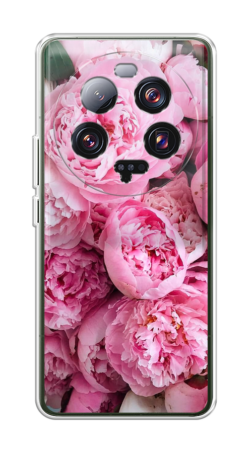 

Чехол на Xiaomi 13 ultra "Розовые пионы", Бежевый;розовый, 318650-2